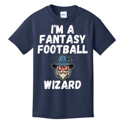 I’m A Fantasy Football Wizard, Funny Fantasy Football Guru Kids T-Shirt