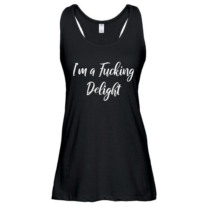 Im A Fucking Delight Funny Sassy Bitchy Ladies Essential Flowy Tank