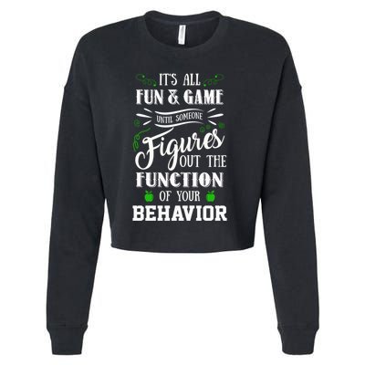 It's All Fun And Games Special Education Teacher Gift Cropped Pullover Crew