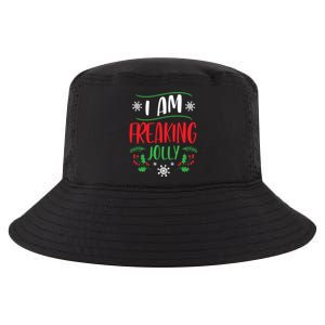 I Am Freaking Jolly Xmas Clothes Gift Cool Christmas Holiday Gift Cool Comfort Performance Bucket Hat