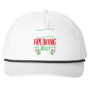 I Am Freaking Jolly Xmas Clothes Gift Cool Christmas Holiday Gift Snapback Five-Panel Rope Hat