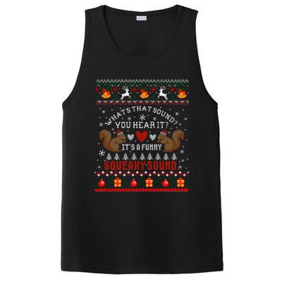 ItS A Funny Squeaky Sound Christmas Squirrel Ugly Funny Gift PosiCharge Competitor Tank