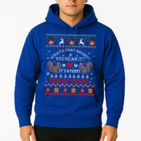 ItS A Funny Squeaky Sound Christmas Squirrel Ugly Funny Gift Hoodie
