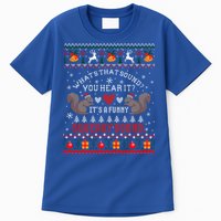 ItS A Funny Squeaky Sound Christmas Squirrel Ugly Funny Gift Tall T-Shirt