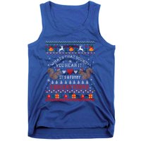 ItS A Funny Squeaky Sound Christmas Squirrel Ugly Funny Gift Tank Top