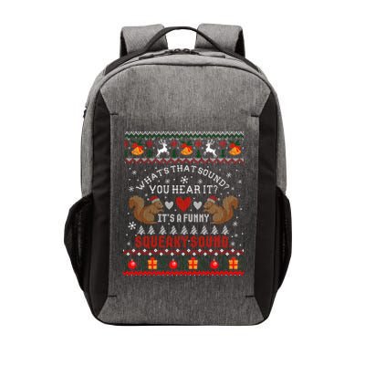 ItS A Funny Squeaky Sound Christmas Squirrel Ugly Funny Gift Vector Backpack