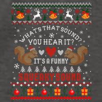 ItS A Funny Squeaky Sound Christmas Squirrel Ugly Funny Gift Vector Backpack