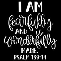 I Am Fearfully And Wonderfully Made Psalm 139:14 Christian Meaningful Gift City Backpack