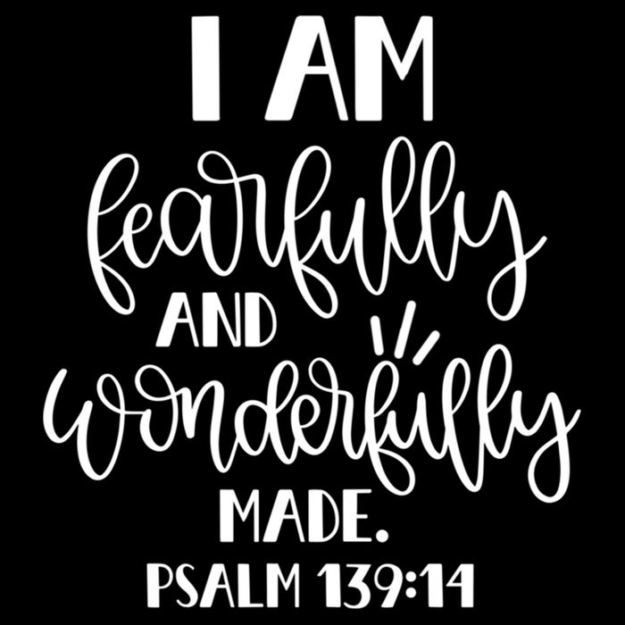 I Am Fearfully And Wonderfully Made Psalm 139:14 Christian Meaningful Gift Backpack