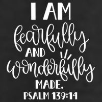 I Am Fearfully And Wonderfully Made Psalm 139:14 Christian Meaningful Gift Adult Drive Performance Visor