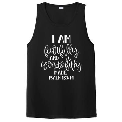 I Am Fearfully And Wonderfully Made Psalm 139:14 Christian Meaningful Gift PosiCharge Competitor Tank