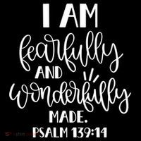 I Am Fearfully And Wonderfully Made Psalm 139:14 Christian Meaningful Gift Wool Snapback Cap
