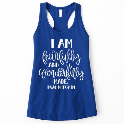 I Am Fearfully And Wonderfully Made Psalm 139:14 Christian Meaningful Gift Womens Tank Top