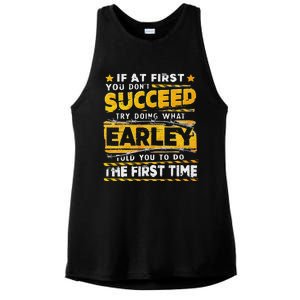 If At First You DonT Succeed Try Doing What Earley Ladies PosiCharge Tri-Blend Wicking Tank