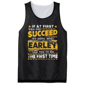 If At First You DonT Succeed Try Doing What Earley Mesh Reversible Basketball Jersey Tank