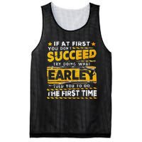 If At First You DonT Succeed Try Doing What Earley Mesh Reversible Basketball Jersey Tank