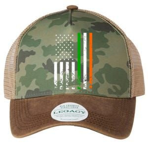 Irish American Flag Ireland Flag ST PATRICKS DAY Gift Lucky Legacy Tie Dye Trucker Hat