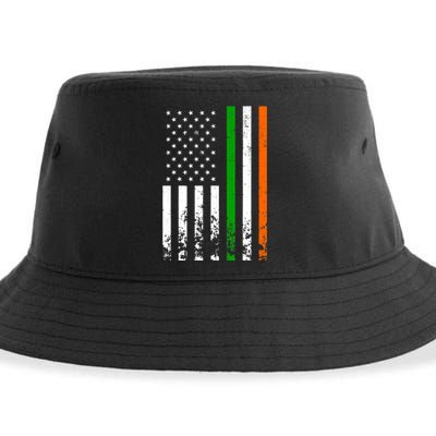 Irish American Flag Ireland Flag ST PATRICKS DAY Gift Lucky Sustainable Bucket Hat