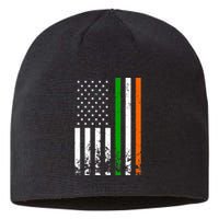 Irish American Flag Ireland Flag ST PATRICKS DAY Gift Lucky Sustainable Beanie