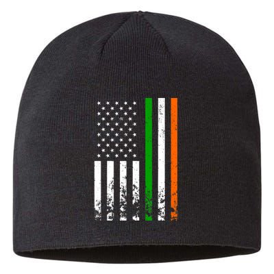 Irish American Flag Ireland Flag ST PATRICKS DAY Gift Lucky Sustainable Beanie