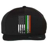 Irish American Flag Ireland Flag ST PATRICKS DAY Gift Lucky Wool Snapback Cap