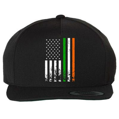 Irish American Flag Ireland Flag ST PATRICKS DAY Gift Lucky Wool Snapback Cap