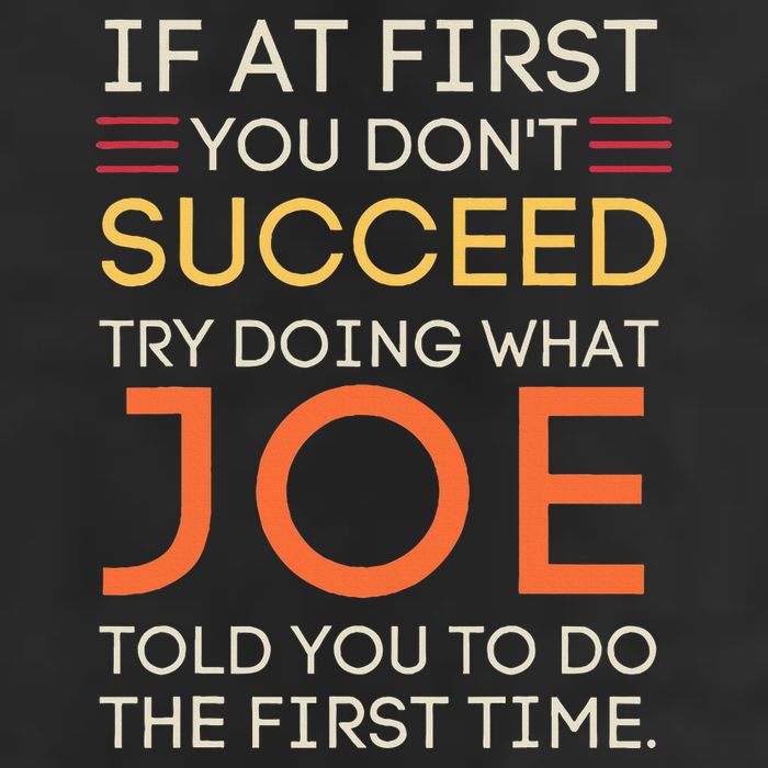 If At First You DonT Succeed Try Doing What Joe Trucker Hat