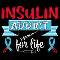 Insulin Addict For Life Diabetes Awareness Impact Tech Backpack