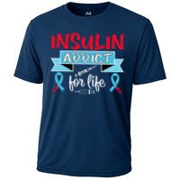 Insulin Addict For Life Diabetes Awareness Cooling Performance Crew T-Shirt