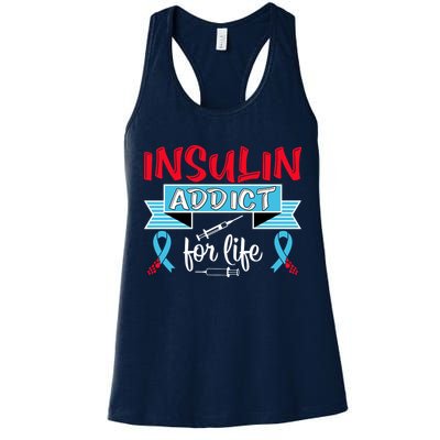 Insulin Addict For Life Diabetes Awareness Womens Tank Top