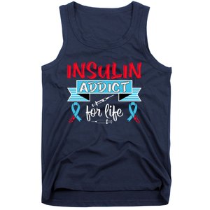 Insulin Addict For Life Diabetes Awareness Tank Top