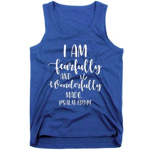 I Am Fearfully And Wonderfully Made Psalm 13914 Christian Meaningful Gift Tank Top