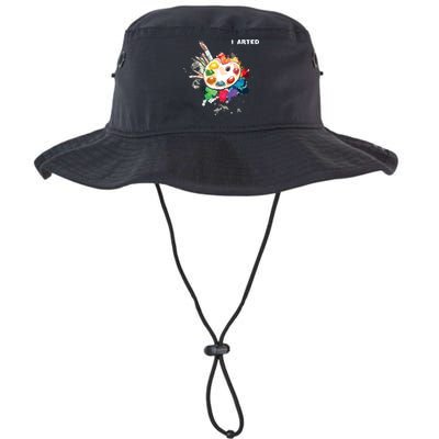 I Arted Funny Art Cool Graphic Colorful Artist Bucket Hat