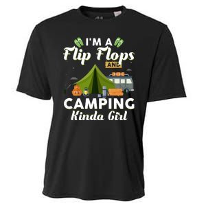 I'm A Flip Flops And Camping Kinda Gi Rl Cooling Performance Crew T-Shirt