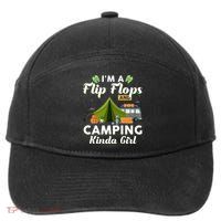 I'm A Flip Flops And Camping Kinda Gi Rl 7-Panel Snapback Hat