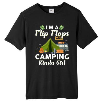 I'm A Flip Flops And Camping Kinda Gi Rl Tall Fusion ChromaSoft Performance T-Shirt