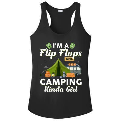 I'm A Flip Flops And Camping Kinda Gi Rl Ladies PosiCharge Competitor Racerback Tank