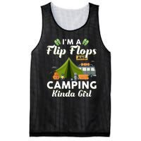 I'm A Flip Flops And Camping Kinda Gi Rl Mesh Reversible Basketball Jersey Tank