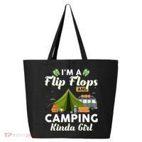 I'm A Flip Flops And Camping Kinda Gi Rl 25L Jumbo Tote
