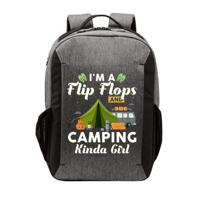 I'm A Flip Flops And Camping Kinda Gi Rl Vector Backpack