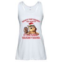 Its A Funny Squeaky Sound Christmas Squirrel Ladies Essential Flowy Tank