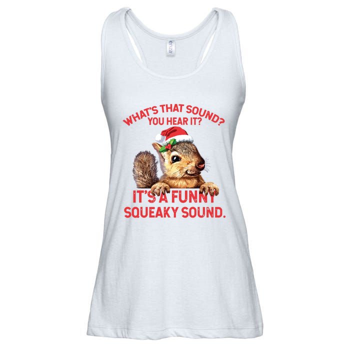 Its A Funny Squeaky Sound Christmas Squirrel Ladies Essential Flowy Tank