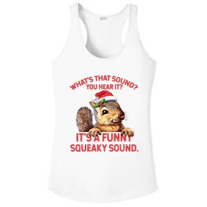 Its A Funny Squeaky Sound Christmas Squirrel Ladies PosiCharge Competitor Racerback Tank