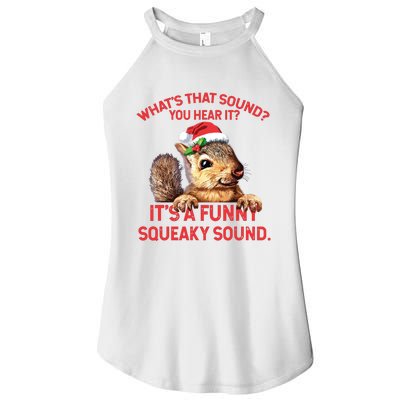 Its A Funny Squeaky Sound Christmas Squirrel Women's Perfect Tri Rocker Tank