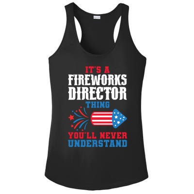 Its A Fireworks Director Thing Firework Director Great Gift Ladies PosiCharge Competitor Racerback Tank