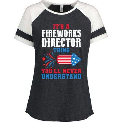 Its A Fireworks Director Thing Firework Director Great Gift Enza Ladies Jersey Colorblock Tee