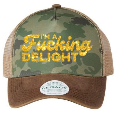 Im A Fucking Delight Funny Sarcasm Im A Delight Tie Dye Legacy Tie Dye Trucker Hat