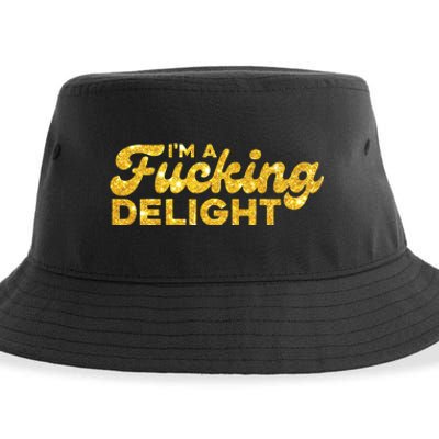 Im A Fucking Delight Funny Sarcasm Im A Delight Tie Dye Sustainable Bucket Hat