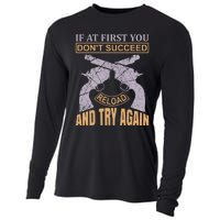 If At First You Don't Succeed Reload And Try Again Cooling Performance Long Sleeve Crew