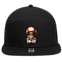 IM A Funguy Amusing Mushroom EnthusiastS Funny Pun 7 Panel Mesh Trucker Snapback Hat